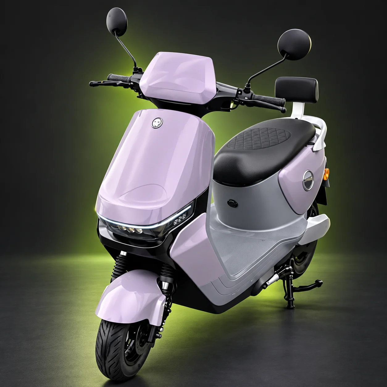 Scooter elétrica lilás